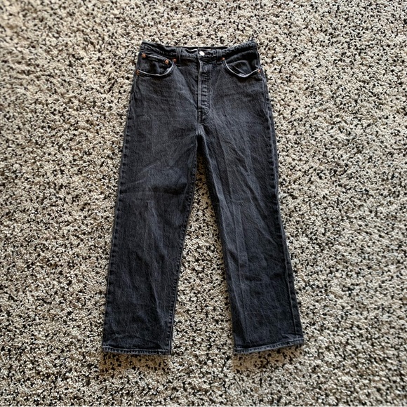 Levi’s Ribcage Straight Ankle Women’s High Rise Button Fly Jeans Size 30 - Picture 1 of 16
